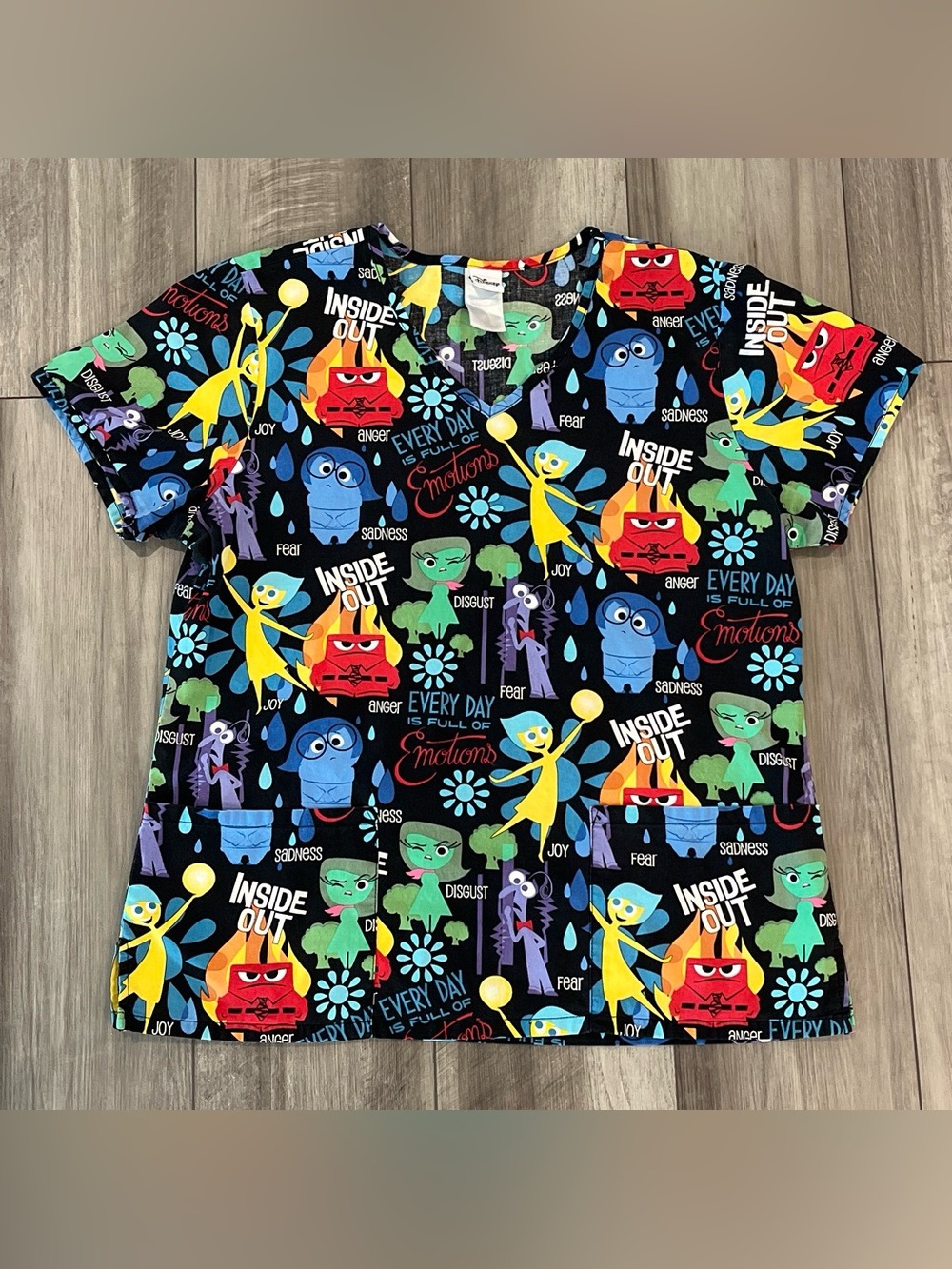 Disney Inside Out Scrub Top